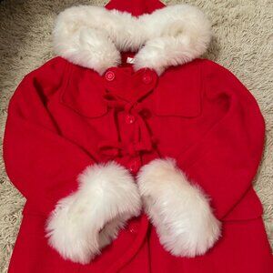 BonBon21 red fur coat